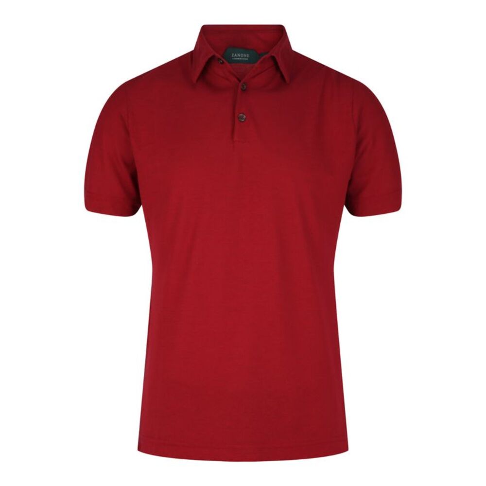 Slowear Zanone Slim-Fit Polo Shirt Red Mens